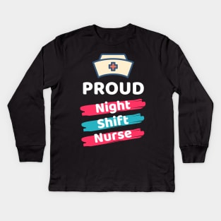 Night Shift Nurse Rules Kids Long Sleeve T-Shirt